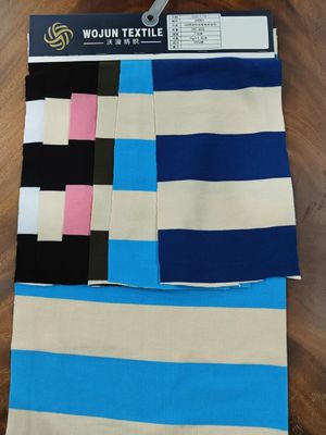 Un bon prix. Tissu tricoté rayé confortable classique respirant pour chemise polo en ligne