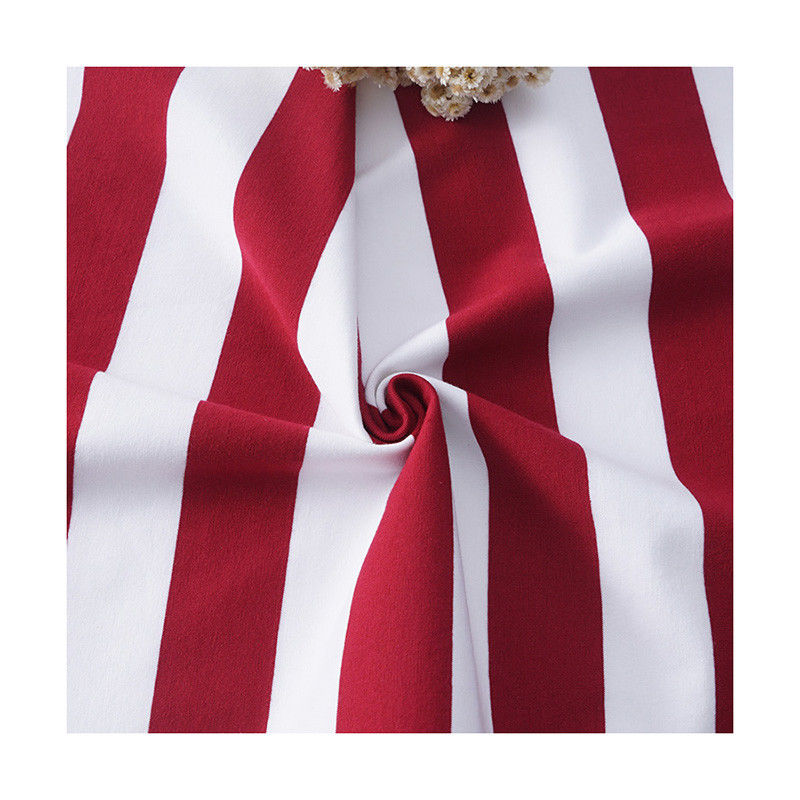 Rib Knit Fabric barré adapté aux besoins du client, humidité Wicking 170g a coloré le tissu de coton