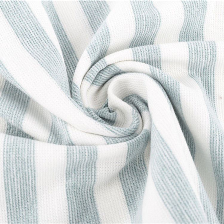 Matériau en coton rayé multicolore, résistant à l' air 160 gm T-shirt en coton