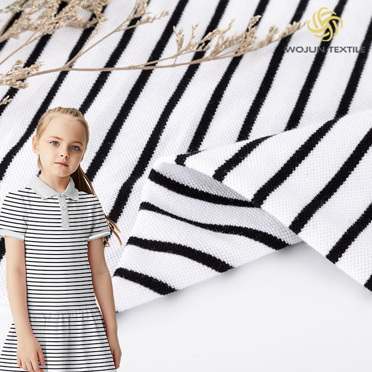 Tissu en coton rayé respirant absorbant la sueur en couleurs multiples