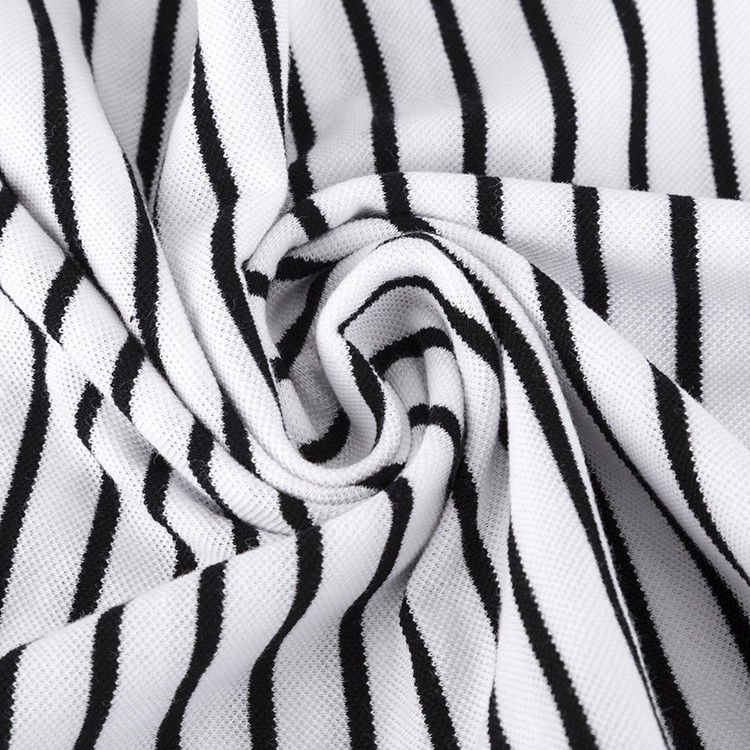Tissu en coton rayé respirant absorbant la sueur en couleurs multiples