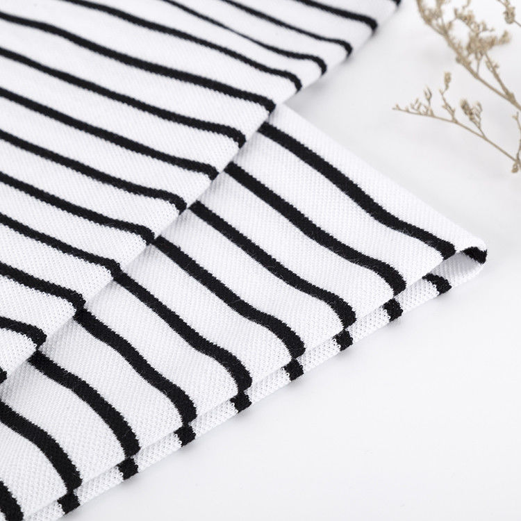 Tissu en coton rayé respirant absorbant la sueur en couleurs multiples