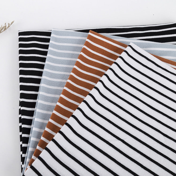 Tissu en coton rayé respirant absorbant la sueur en couleurs multiples