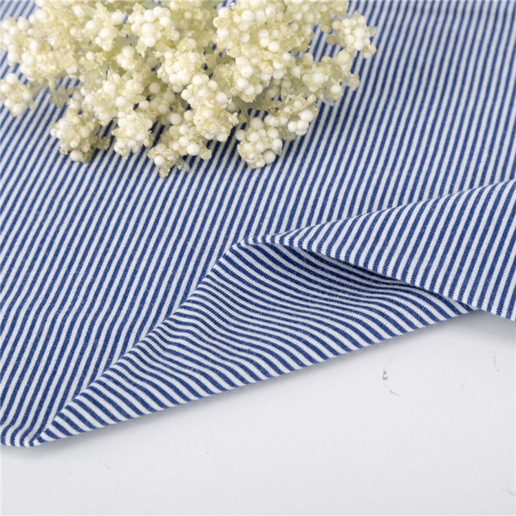 Tissu en coton rayé multicolore Fil teint Respirant Matériau antibactérien