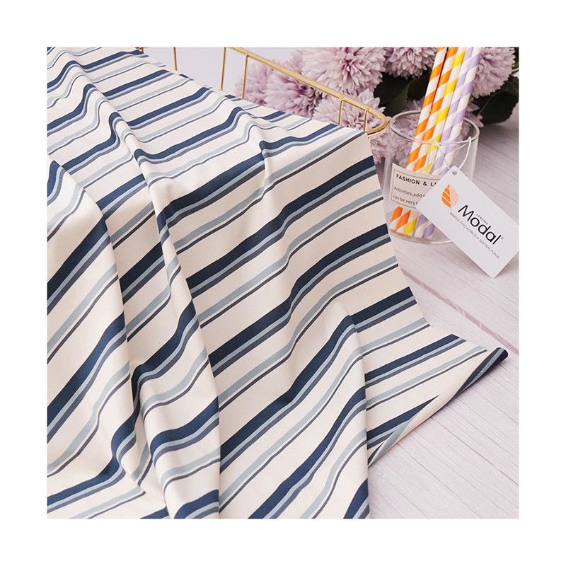 Tissu Madal hygroscopique et confortable anti-pilling Tissu à rayures pour le port occasionnel