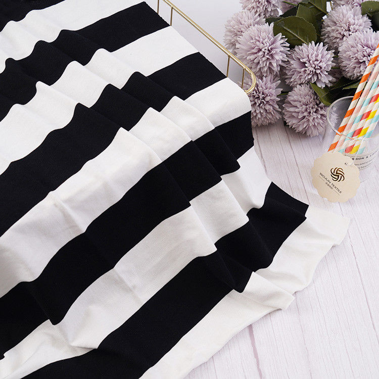 Tissu en coton pur à double fil sur mesure en jersey simple pour T-shirt