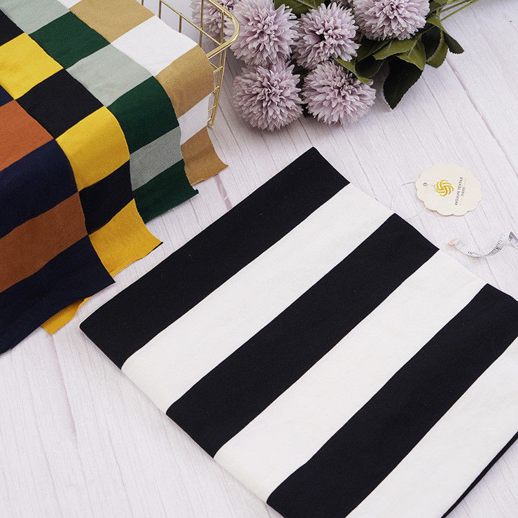 Tissu en coton pur à double fil sur mesure en jersey simple pour T-shirt