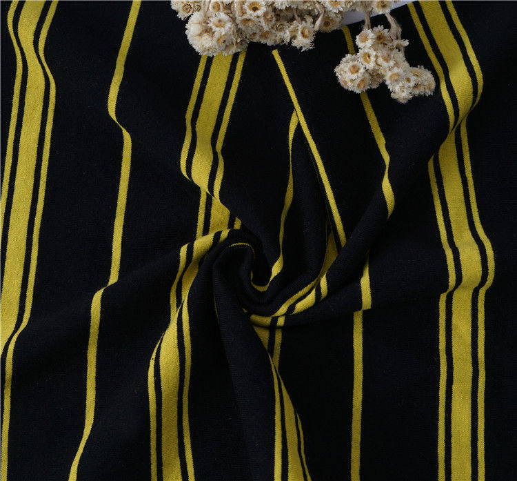 Tissu à rayures résistant à la déchirure pour T-shirt