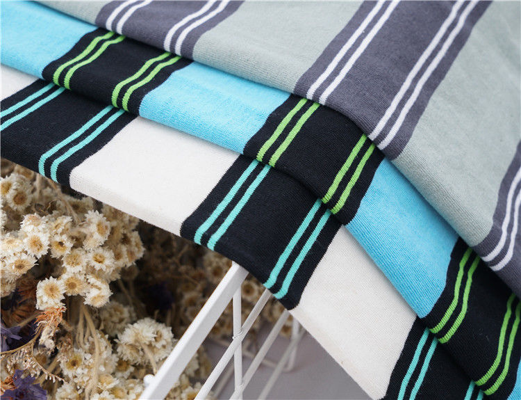 Absorption puissante de la sueur Puri coton et lin Tissu à rayures pour polo