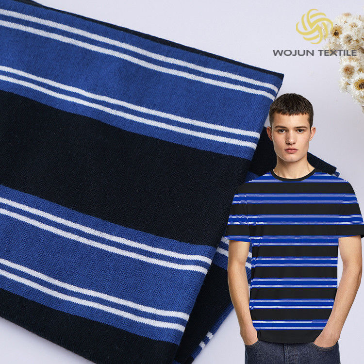 Tissu en coton pur et lin absorbant la sueur et rayé pour chemise décontractée