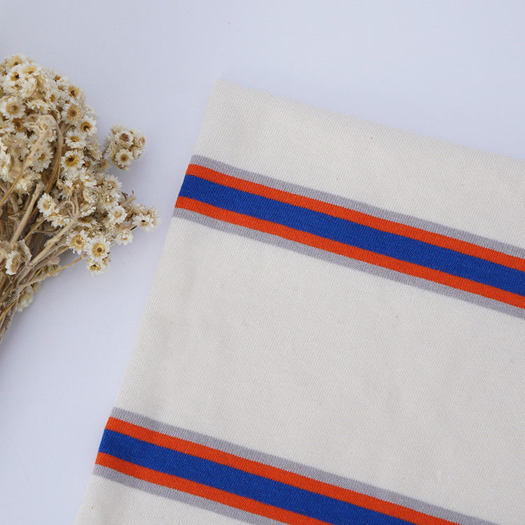Absorbant l'humidité et respirant et Lycra Tissu en coton rayé pour T-shirt