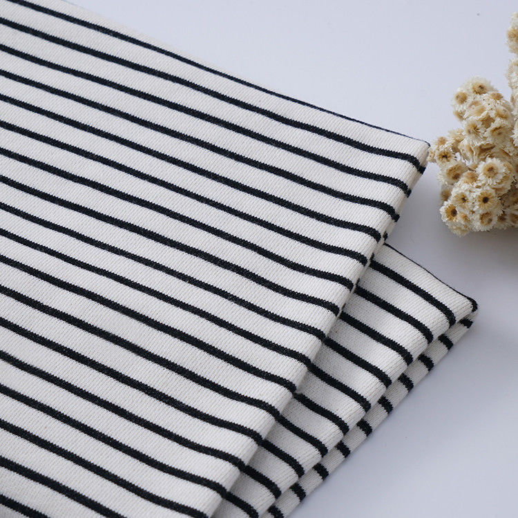 Stylé et confortable et généreux et décontracté Tissu en coton rayé pour hoodie