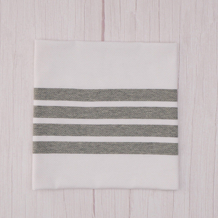 Tissu en coton pur et lin absorbant la sueur et rayé pour chemise décontractée