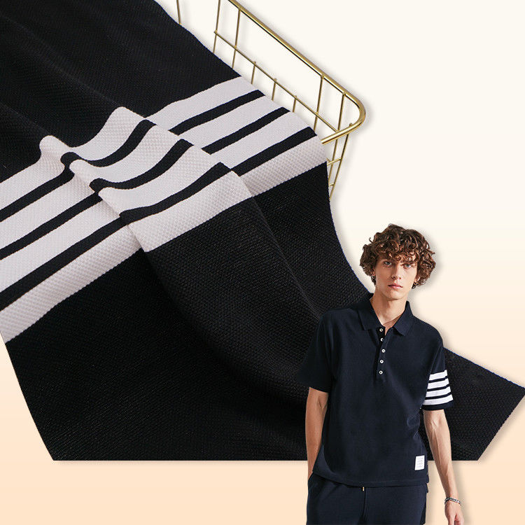 Tissu en coton pur et lin absorbant la sueur et rayé pour chemise décontractée