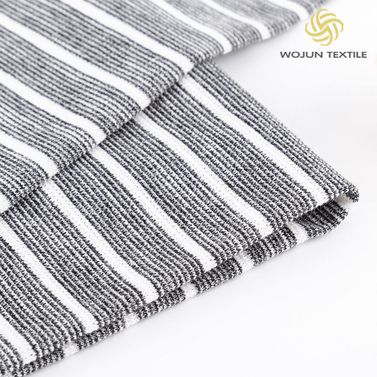 Pas facile à enlever Tissu de coton à rayures douces, rafraîchissante, maillot simple pour le tcasual