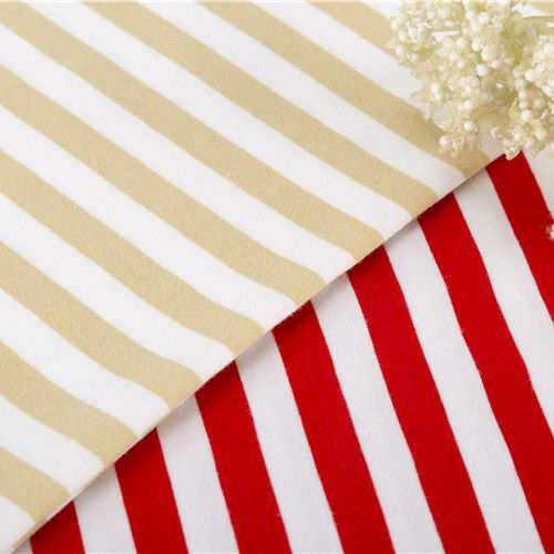 Résistant à l'usure facile à sécher Matériau rayé Tissu Tricot Style Pour T-shirt