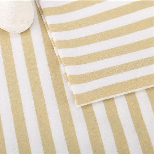 Résistant à l'usure facile à sécher Matériau rayé Tissu Tricot Style Pour T-shirt