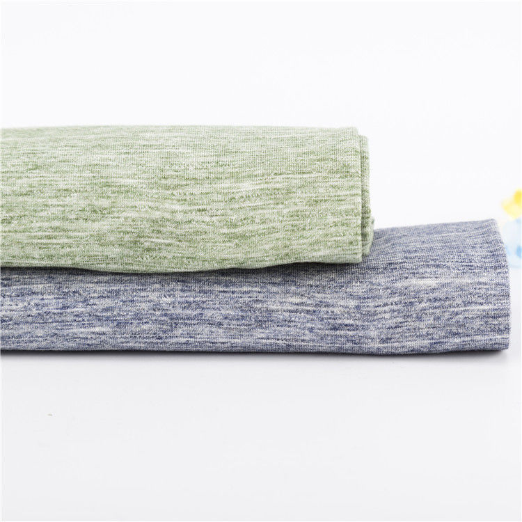 Texturage haut de gamme Tissu tricoté massif respirant et largement applicable pour T-shirt