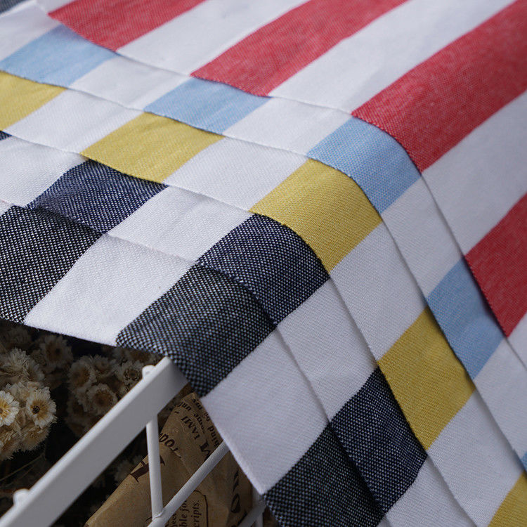 Tissu tricoté à rayures en coton confortable pour polo