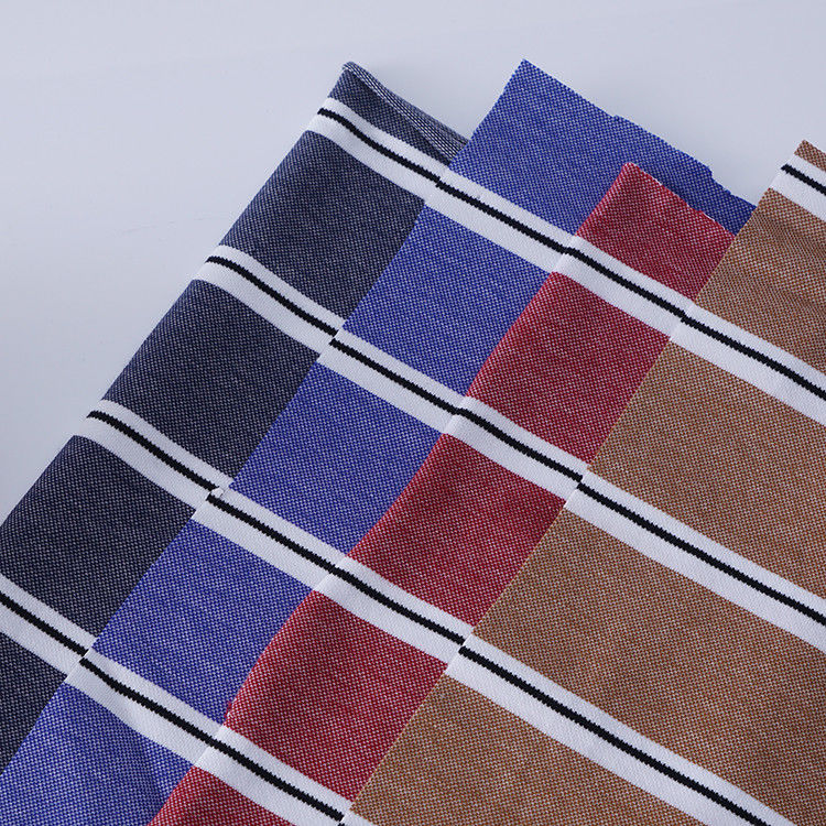 Sensation naturelle et bonne texture Tissu tricoté à rayures confortables pour polo