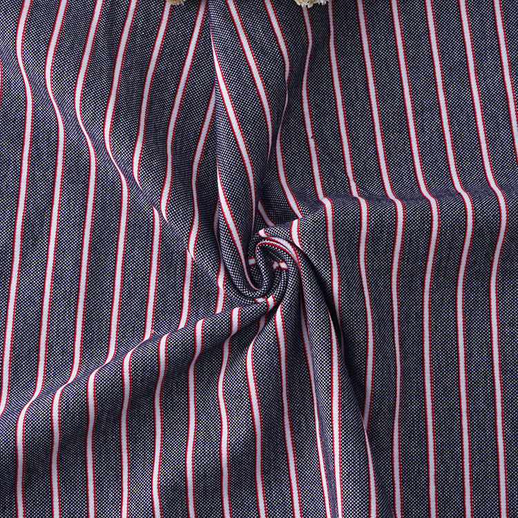 Tissu tricoté à rayures pour T-shirt