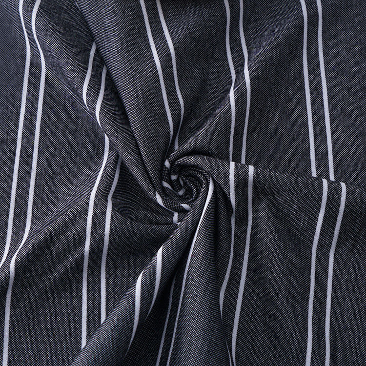 Prise en charge de la personnalisation et du tissu tricoté à rayures écologique et écologique pour polo