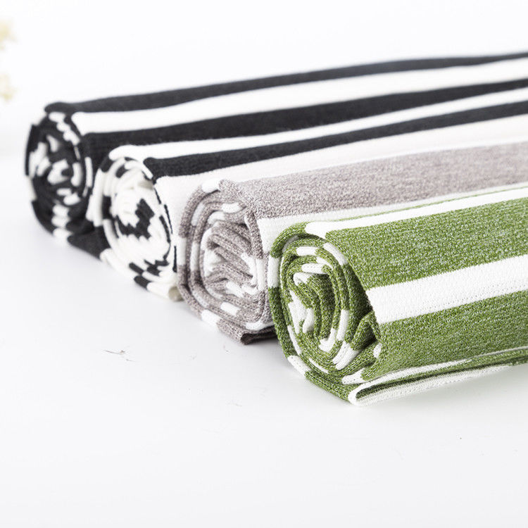 Tissu tricoté rayé respirant et confortable et de haute qualité pour polo