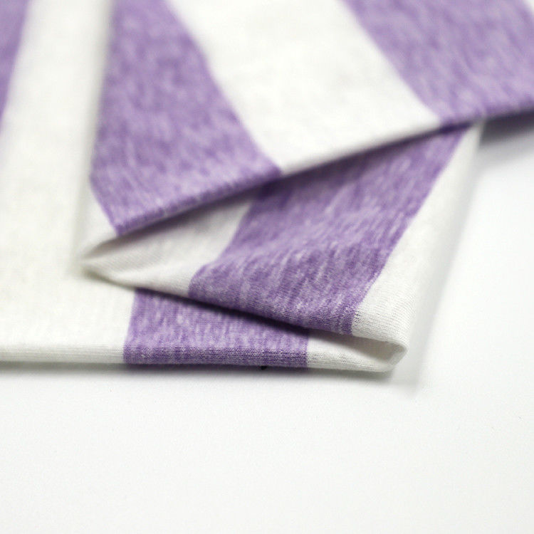 Légère et douce Confortable bonne texture Tissu à rayures pour T-shirt