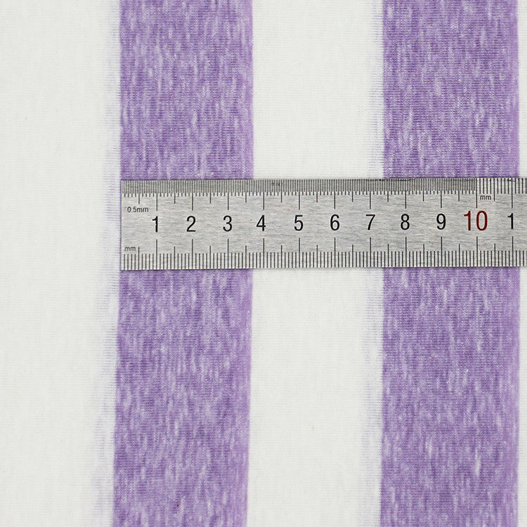 Légère et douce Confortable bonne texture Tissu à rayures pour T-shirt