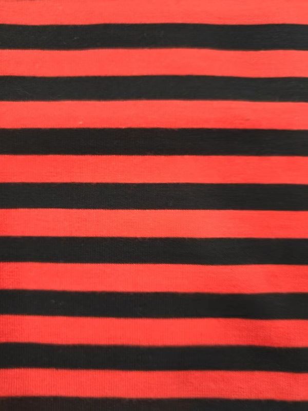 Tissu à rayures en coton doux et non facilement déformé pour t-shirt
