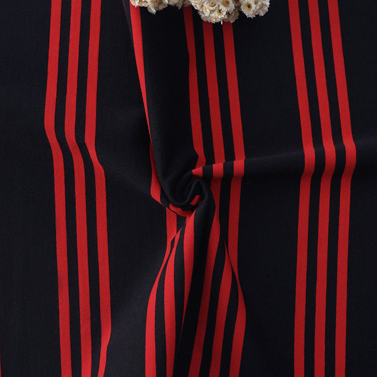Tissu tricoté rayé sain pour T-shirt