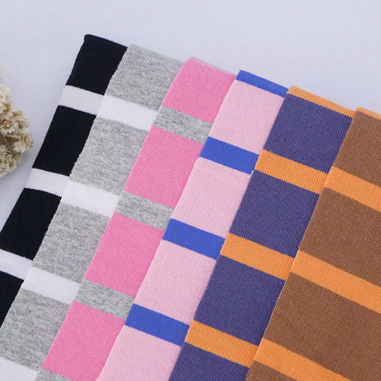 Tissu chaud et à la mode et respectueux de l' environnement et en coton rayé pour Terry français