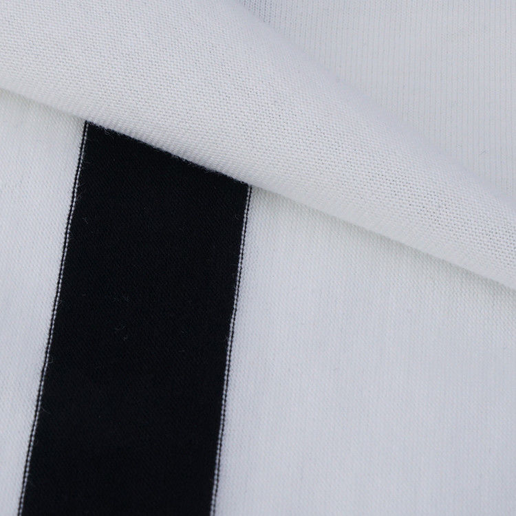 Tissu tricoté à rayures doux et durable, confortable et adapté à la peau