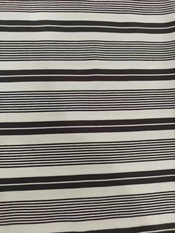 Tissu à rayures en coton pour T-shirt de haute qualité et écologique