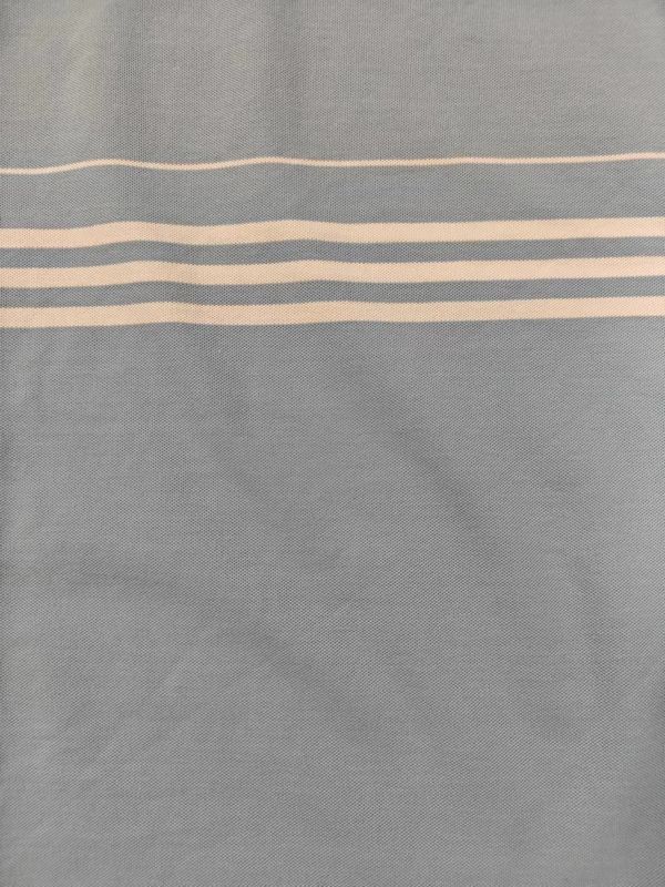 Tissu de coton peigné confortable, teint de fil, absorbant la sueur, en bon état de santé, rayé, pour polo