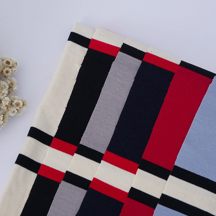 Tissu en coton à rayures pour vêtements à manches longues