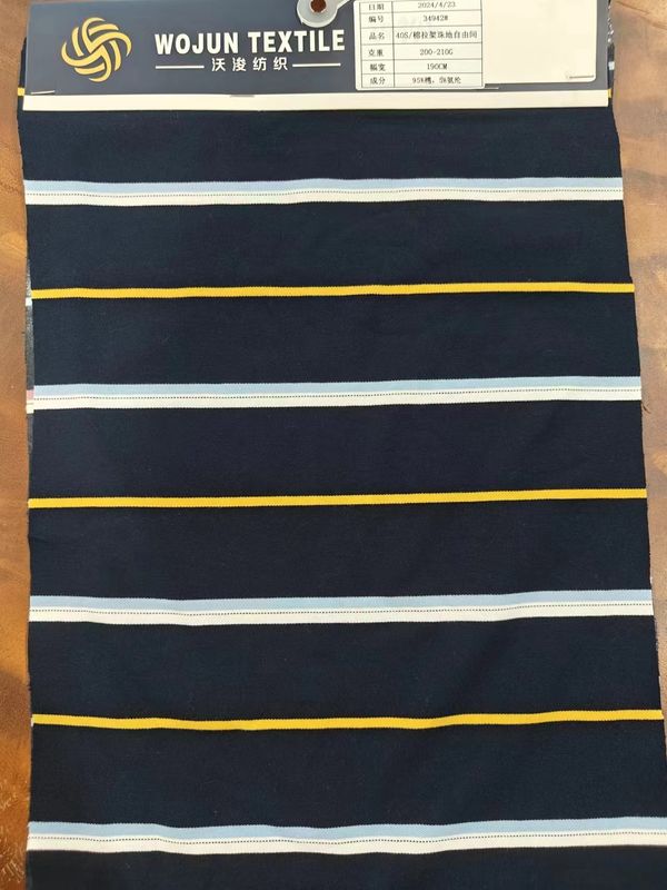 Facile d' entretien et de haute qualité Nettoyer et confortable Tissu tricoté rayé Pour polo