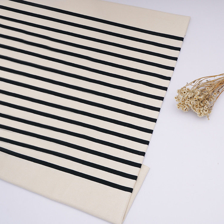 Tissu tricoté rayé confortable et sain pour combinaison de sport