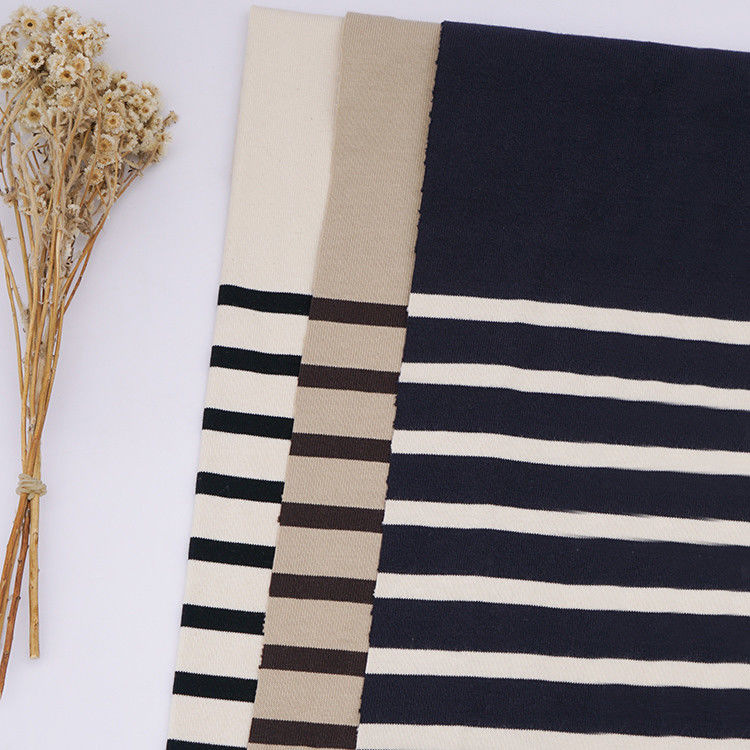 Tissu tricoté rayé confortable et sain pour combinaison de sport