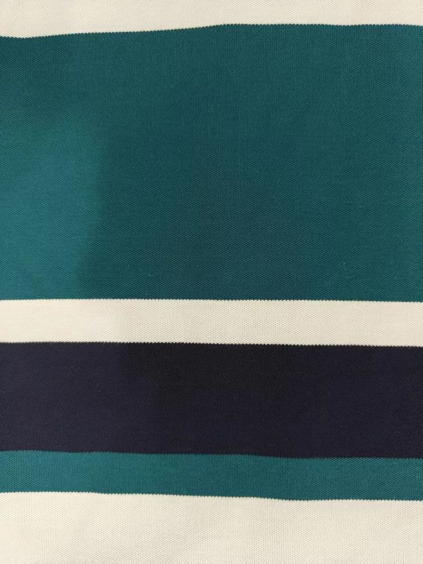 Tissu en matériau à rayures confortable, élastique et durable, écologique pour chemise de polo