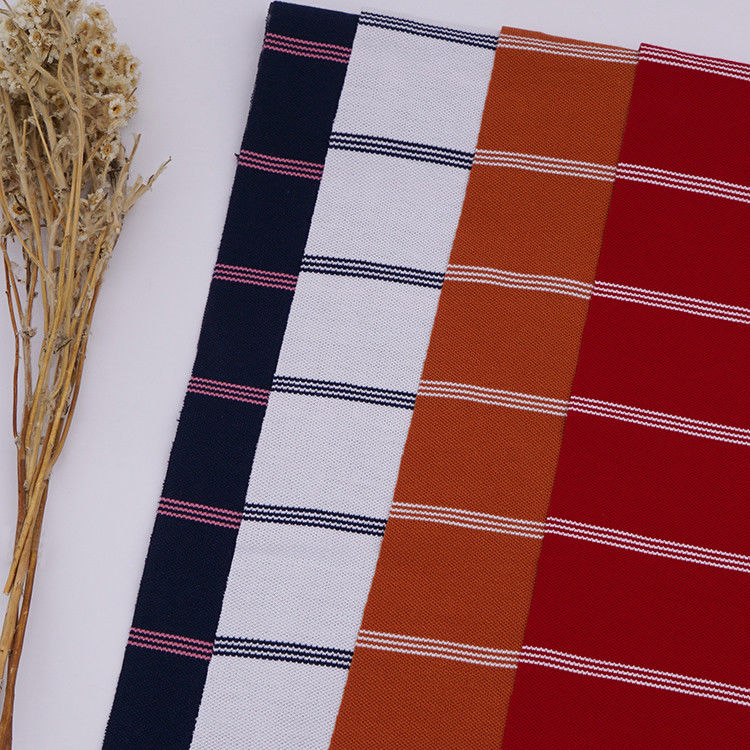 Tissu tricoté rayé respirant confortable et durable pour la peau