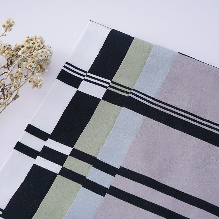 Élastique et naturel et confortable et respirant Tissu tricoté rayé pour polo