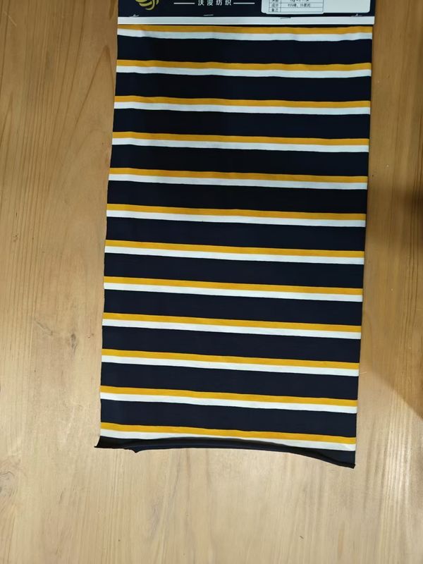 Élastique et confortable et doux et durable Tissu de matériau à rayures élégantes pour le port occasionnel