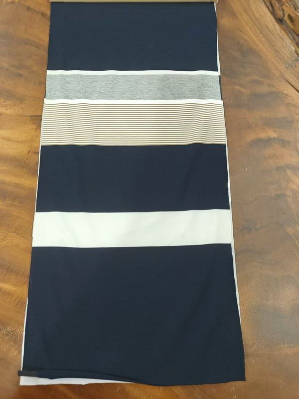 Tissu en coton pur, élastique, écologique et rayé, propre à la peau, pour le port occasionnel