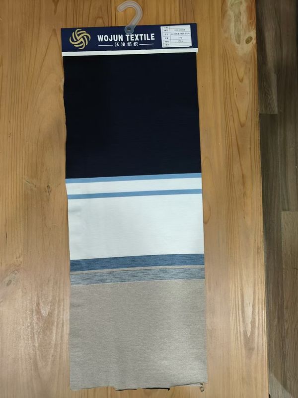 Touche douce et fraîche et sèche douce et à la mode Tissu tricoté à rayures pour polo