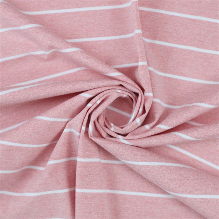 Tissu tricoté à rayures pour vêtements décontractés