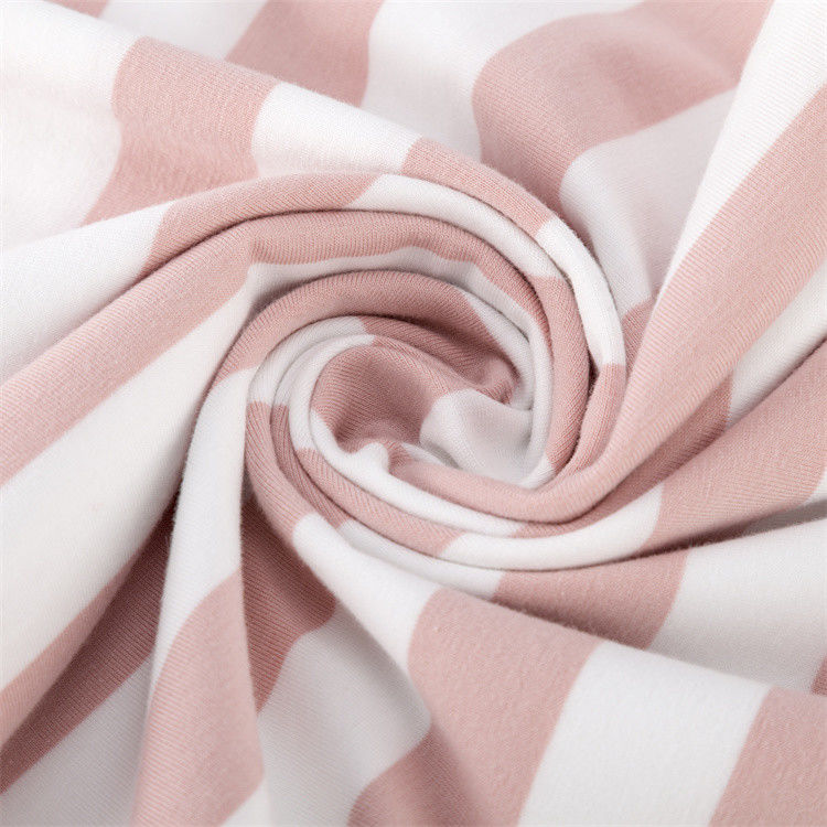 Tissu tricoté à rayures naturelles pour un usage occasionnel