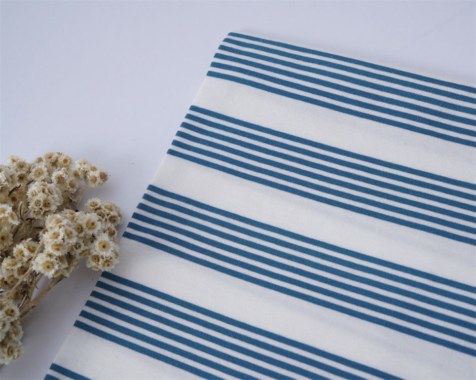 Tissu en matières striées multicolores respectueuses de l'environnement pour le port occasionnel