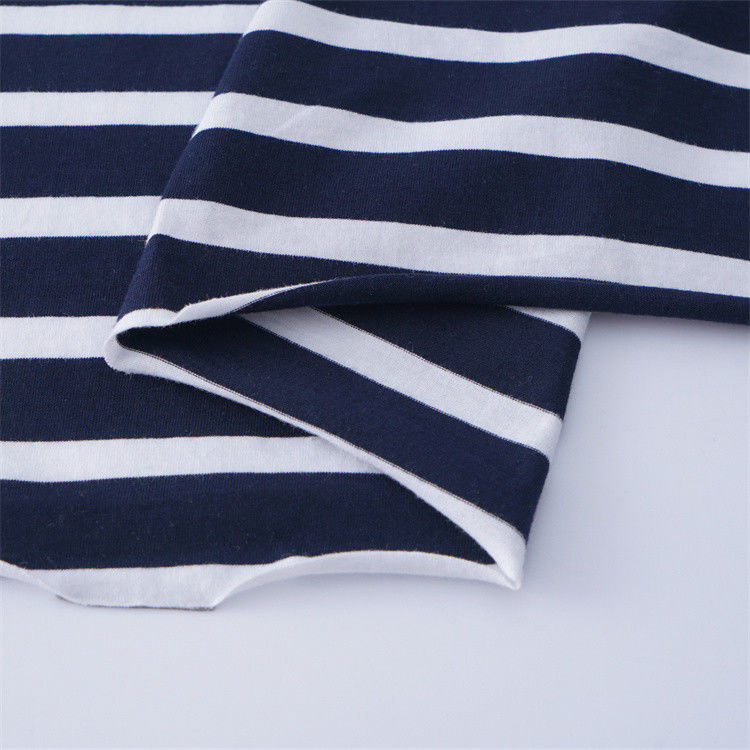 Fabrique à rayures saines et lisses pour t-shirt