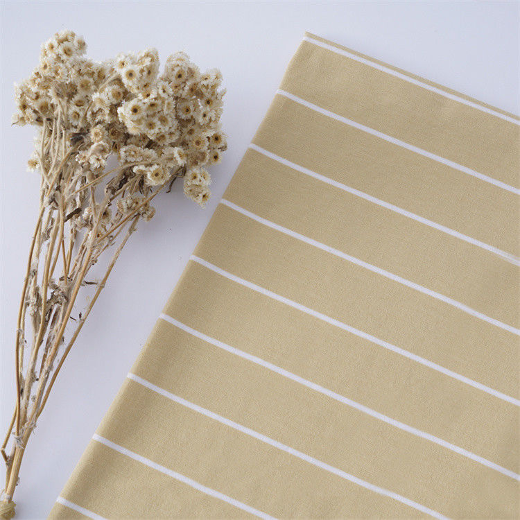 Naturel facile à entretenir et confortable Tissu de matériau rayé simple pour un usage occasionnel